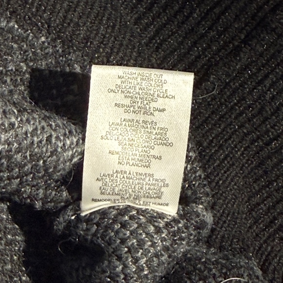 Paul Tazewell Wicked Sz M Black/Grey Stripe Button Cardigan embroidered Graphic - Picture 12 of 12